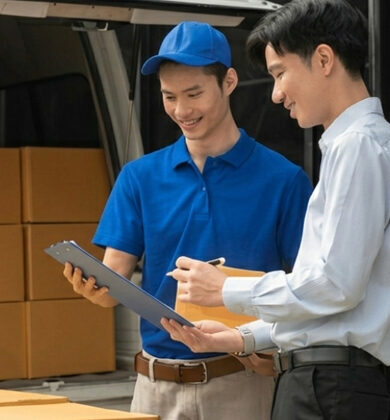 Gig worker checking job listings on the Carpedia app
