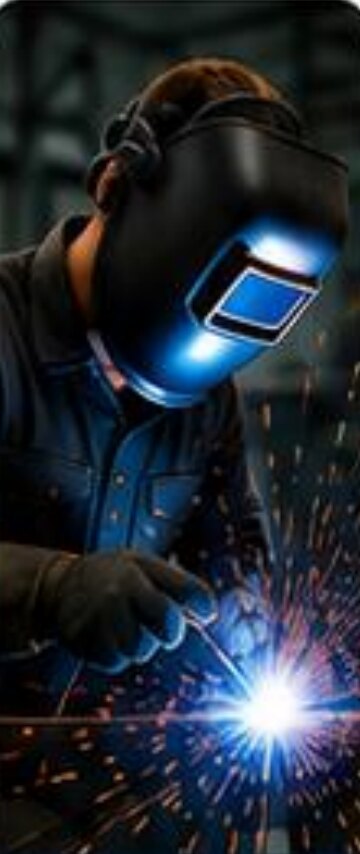 Welder working with a torch